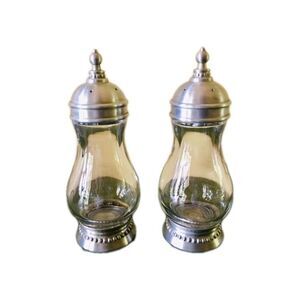 Southern Living  At Home VTG Astoria Salt & Pepper Shaker  Stainless Hallowware